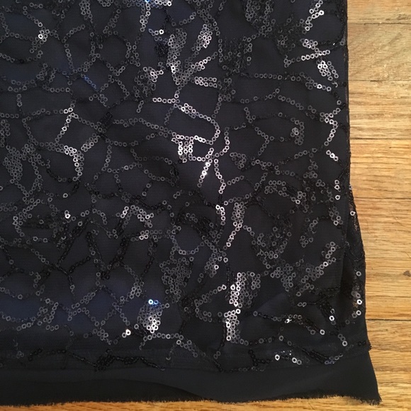 Vince Camuto Navy Blue Sequin Size 10 Dress - Picture 5 of 8